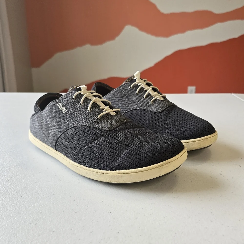 Olukai Nohea Moku Men’s No‎ Tie Boat Shoes 9.5